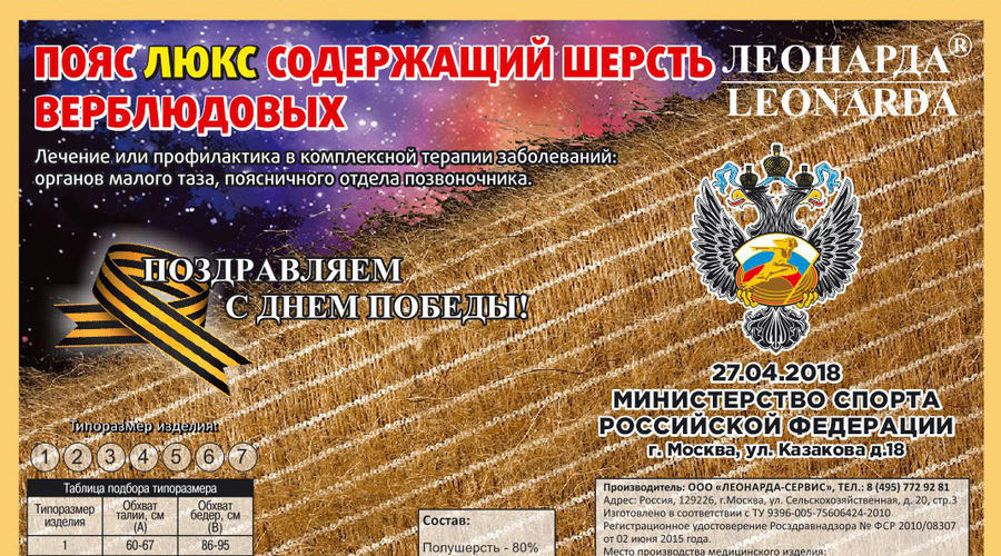 Министерство спорта РФ. 27 апреля 2018 г.